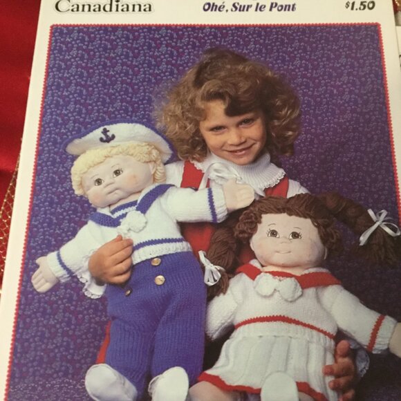 Vintage  knit and crochet doll clothes patterns from 1984/85 amazing condition - Picture 3 of 9